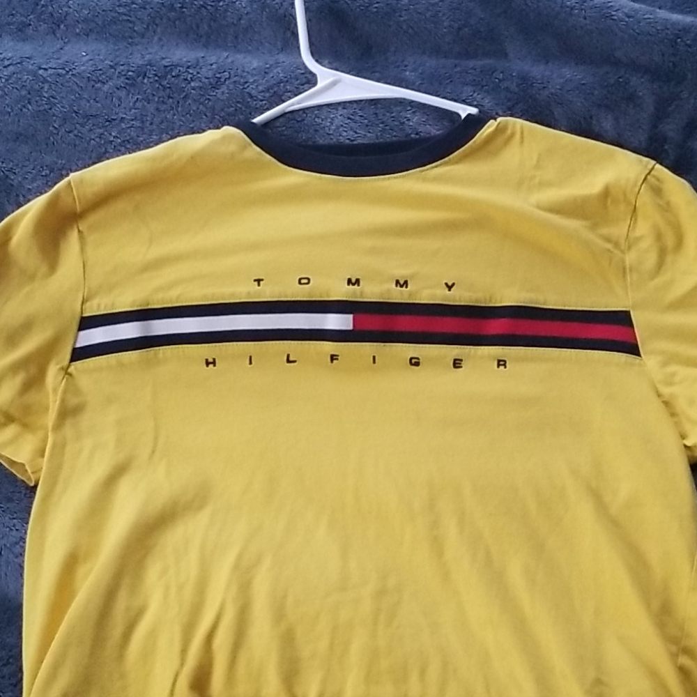 Yellow vintage tommy stripe shirt